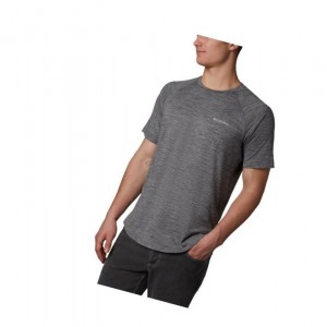 Pánské Tričko Columbia Tech Trail II Short Sleeve Crew Šedé | VQMY-32695