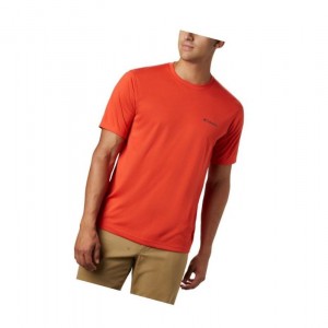 Pánské Tričko Columbia Zero Rules Short Sleeve Vínové | PFUT-74063