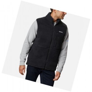 Pánské Vesta Columbia Mountainside Sherpa Fleece Černé | RUZL-89073