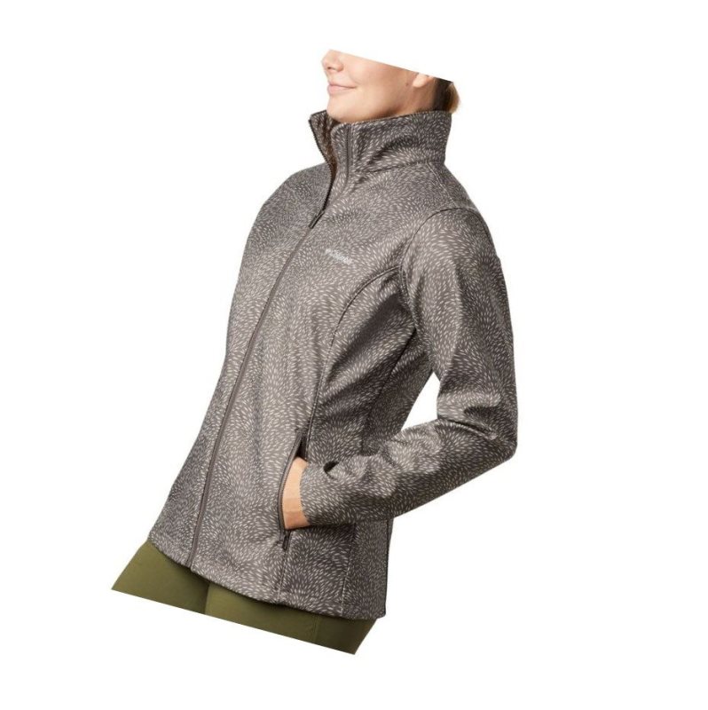 Dámské Bundy Columbia Airtrain Junction?Softshell Šedé | RTBM-53468