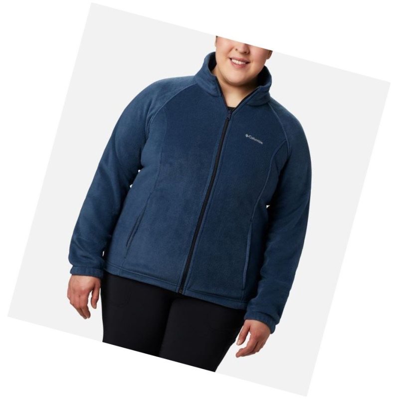 Dámské Bundy Columbia Benton Springs Full Zip Plus Size Tmavě Blankyt | RNEQ-09548