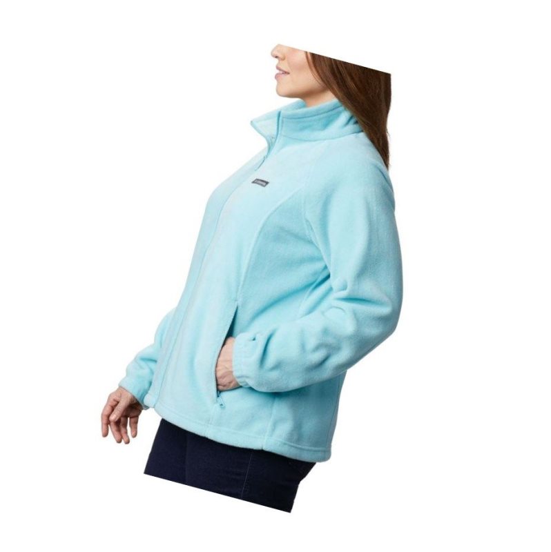 Dámské Bundy Columbia Benton Springs Full Zip Plus Size Světle Tyrkysové | QUXJ-81023