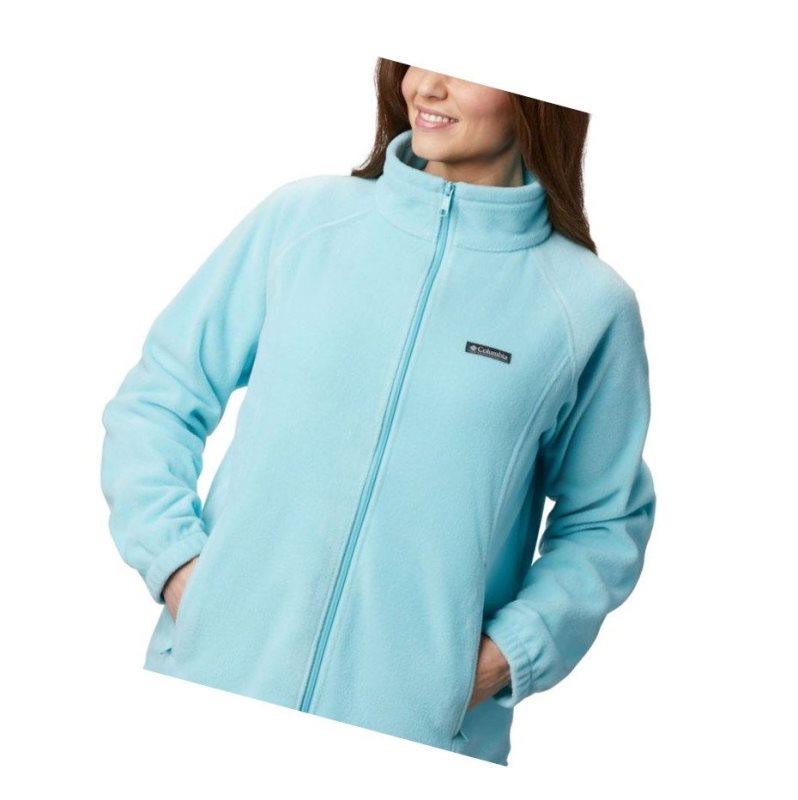 Dámské Bundy Columbia Benton Springs Full Zip Plus Size Světle Tyrkysové | QUXJ-81023