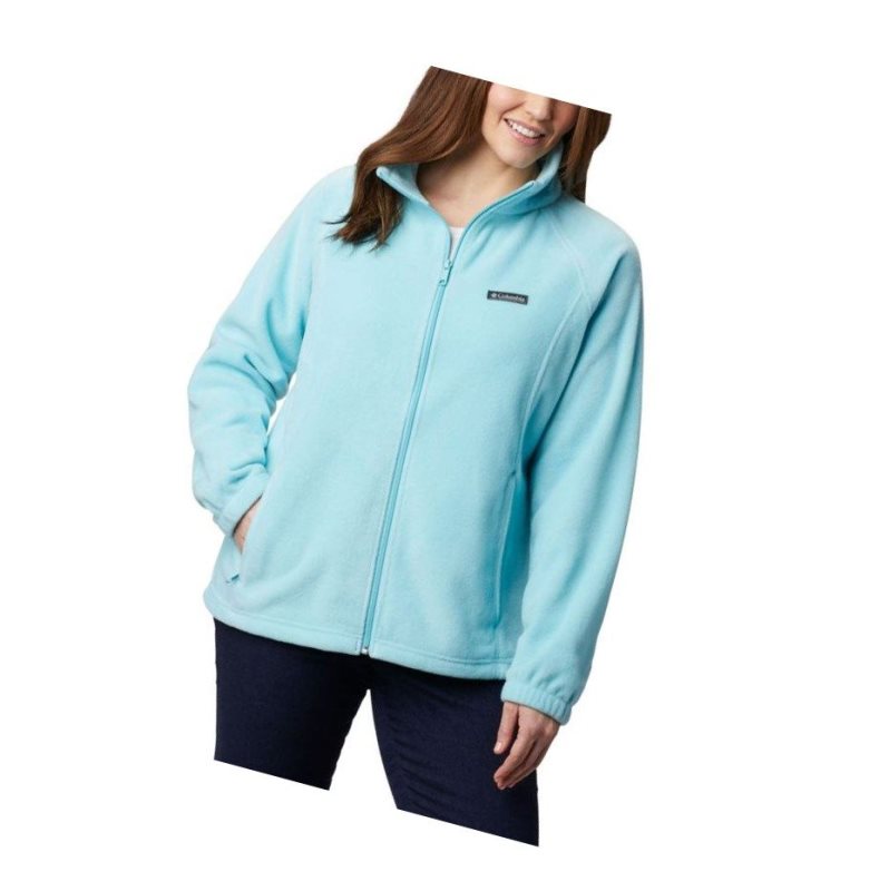 Dámské Bundy Columbia Benton Springs Full Zip Plus Size Světle Tyrkysové | QUXJ-81023