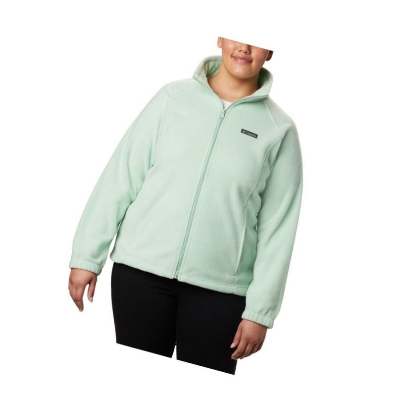 Dámské Bundy Columbia Benton Springs Full Zip Plus Size Mátově Zelená | OWSY-35246