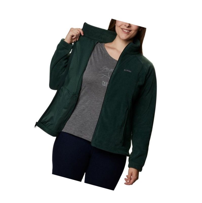 Dámské Bundy Columbia Benton Springs Full Zip Plus Size Zelene | ZVXQ-68230