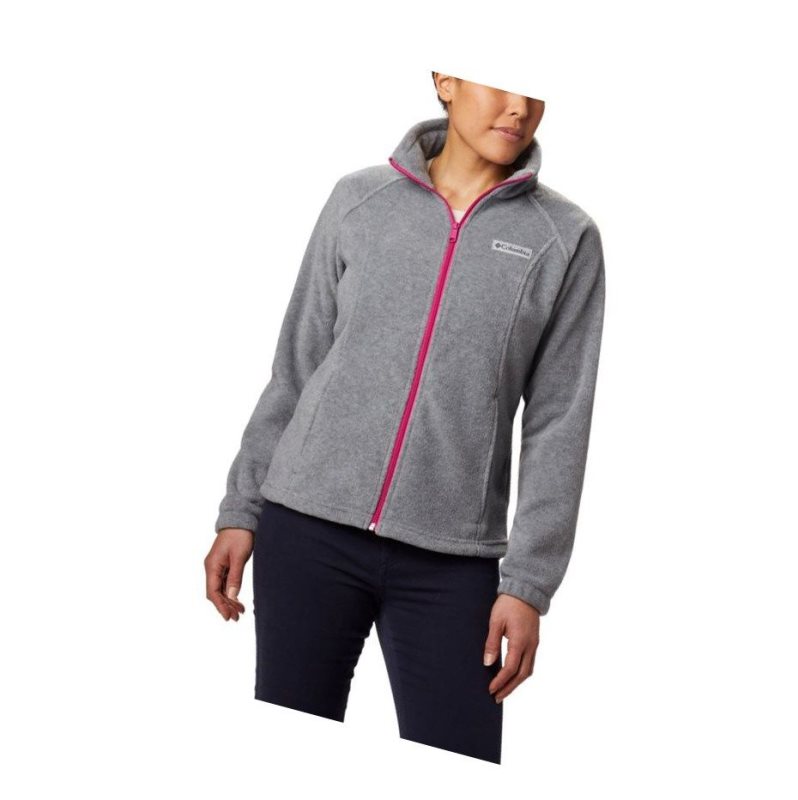 Dámské Bundy Columbia Benton Springs Full Zip Fleece Světle Šedé Fuchsie | IZYE-17523