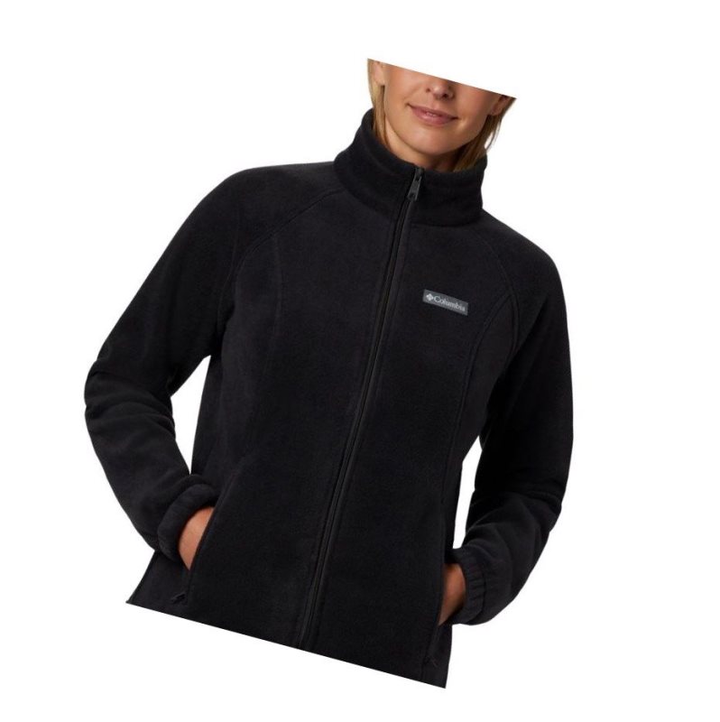 Dámské Bundy Columbia Benton Springs Full Zip Fleece Černé | HJMO-29568