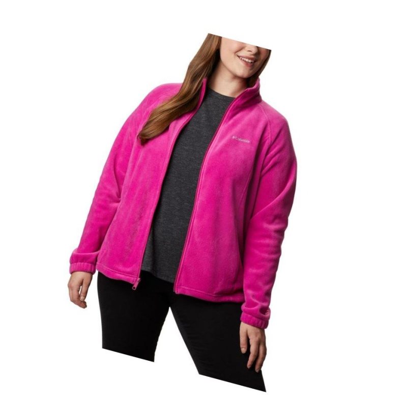 Dámské Bundy Columbia Benton Springs Full Zip Plus Size Fuchsie | BYPS-02973