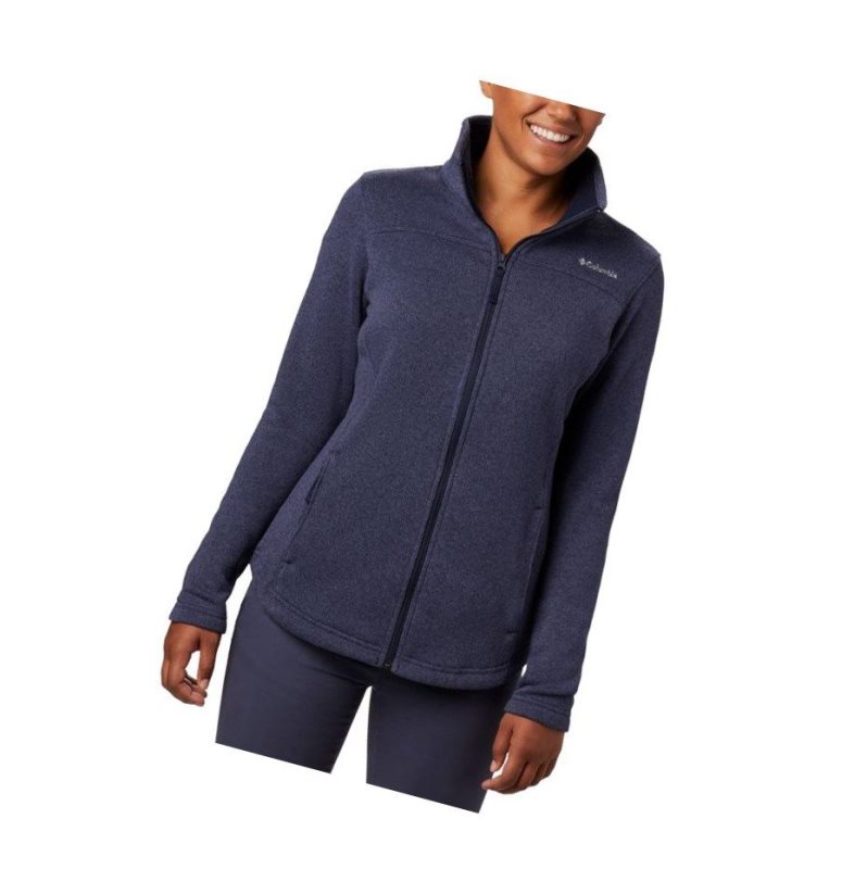 Dámské Bundy Columbia Canyon Point Fleece Full Zip Tmavě Blankyt | CPRZ-59427