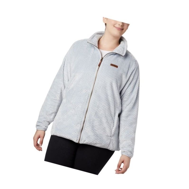 Dámské Bundy Columbia Fire Side II Plush Full Zip Fleece Plus Size Šedé | QMYH-32598