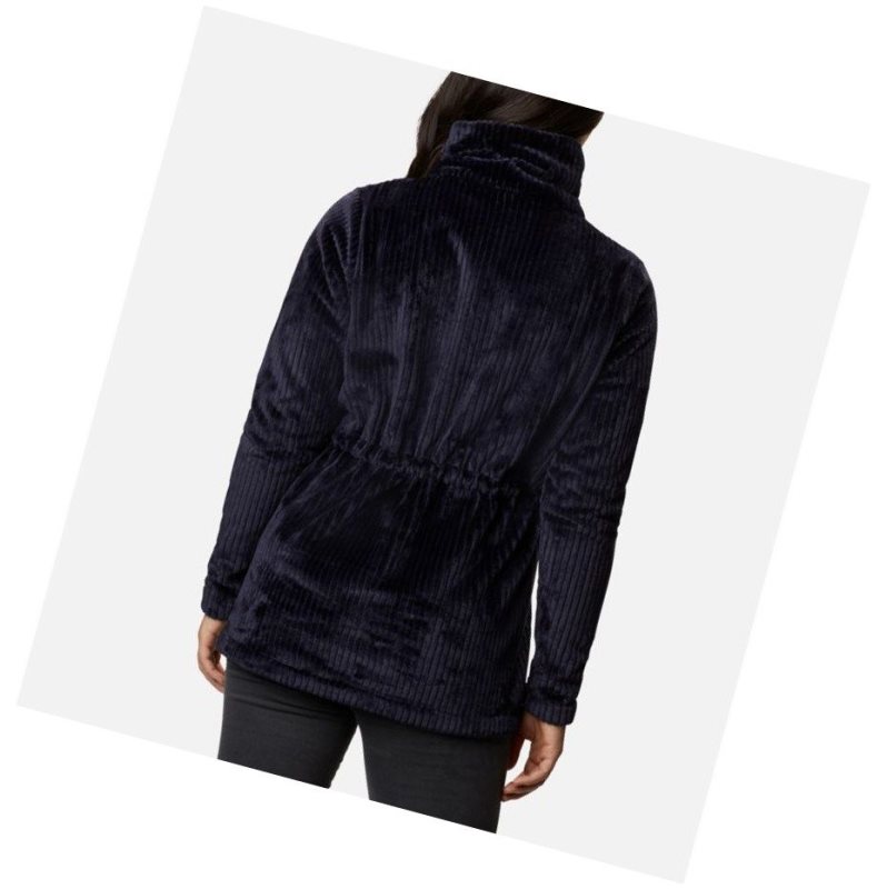 Dámské Bundy Columbia Fire Side Long Full Zip Sherpa Fleece Tmavě Blankyt | FVMO-18362