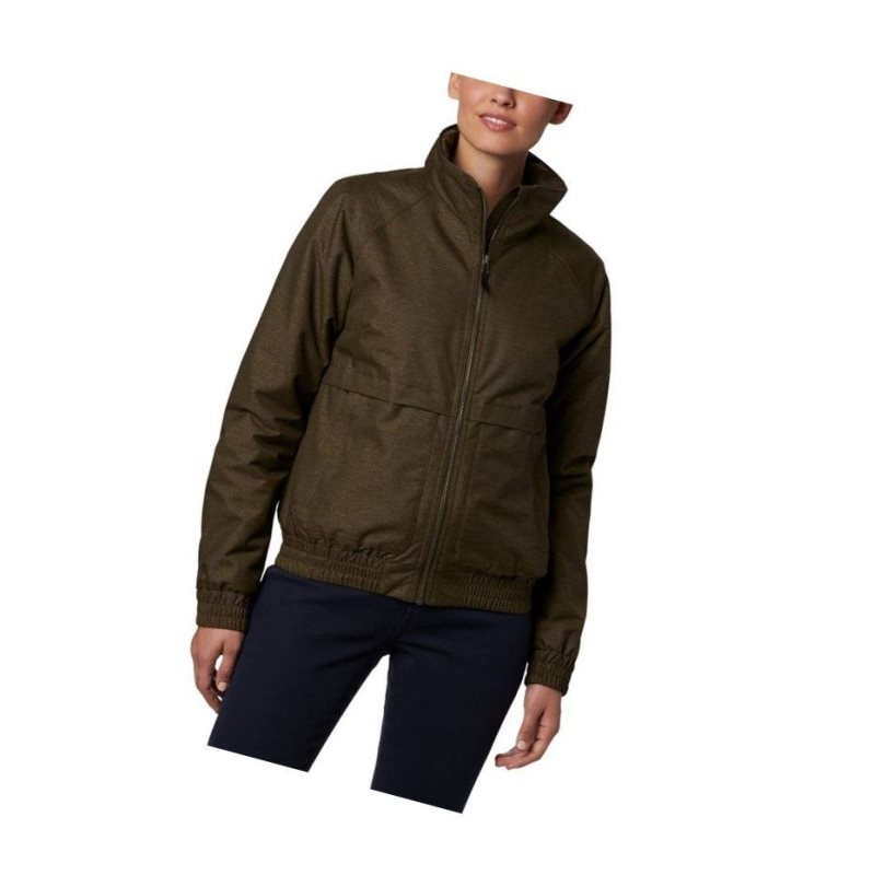 Dámské Bundy Columbia Firwood Bomber Olivy Zelené | MRXN-82567