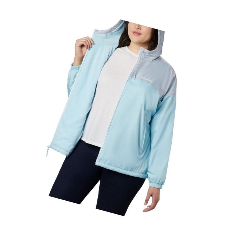 Dámské Bundy Columbia Flash Forward Lined Windbreaker Plus Size Blankyt Šedé | BMDE-02794