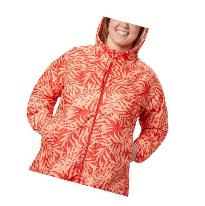 Dámské Bundy Columbia Flash Forward Printed Windbreaker Plus Size Oranžové | UPAJ-93172