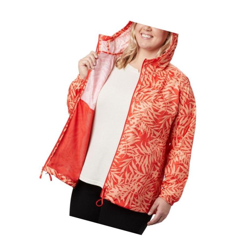 Dámské Bundy Columbia Flash Forward Printed Windbreaker Plus Size Oranžové | UPAJ-93172