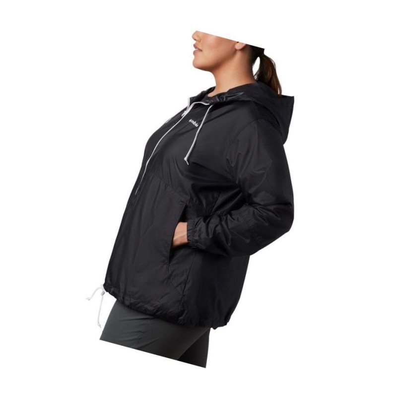 Dámské Bundy Columbia Flash Forward Windbreaker Plus Size Černé | SMXL-34271