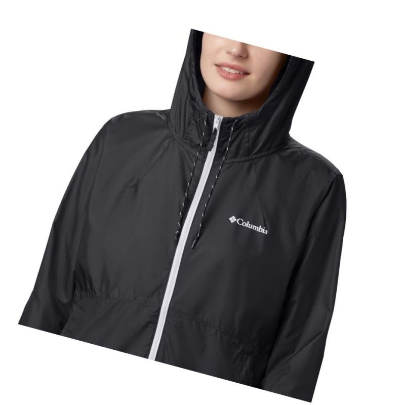 Dámské Bundy Columbia Flash Forward Windbreaker Černé | SMGQ-50279