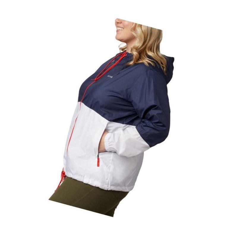 Dámské Bundy Columbia Flash Forward Windbreaker Plus Size Tmavě Blankyt Bílé | RGBE-87235