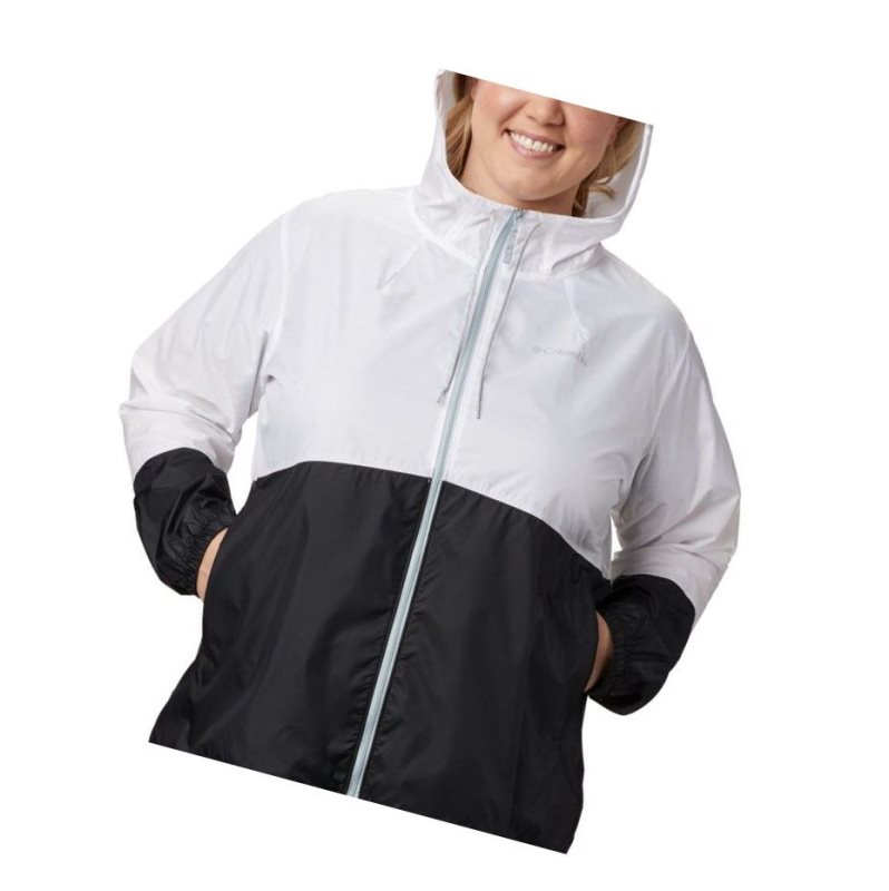 Dámské Bundy Columbia Flash Forward Windbreaker Plus Size Bílé Černé | LINZ-80971