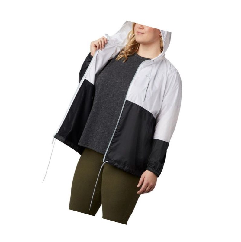 Dámské Bundy Columbia Flash Forward Windbreaker Plus Size Bílé Černé | LINZ-80971