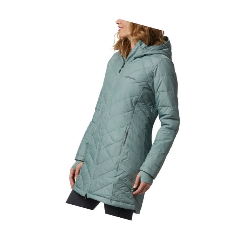 Dámské Bundy Columbia Heavenly Long Hooded Světle Zelene | SKOJ-52741