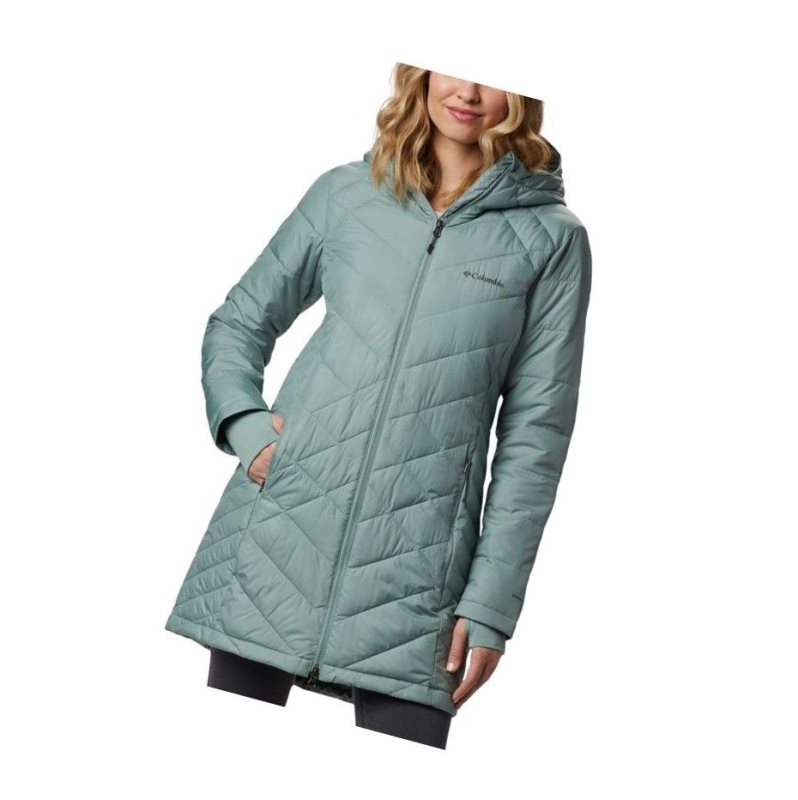 Dámské Bundy Columbia Heavenly Long Hooded Světle Zelene | SKOJ-52741