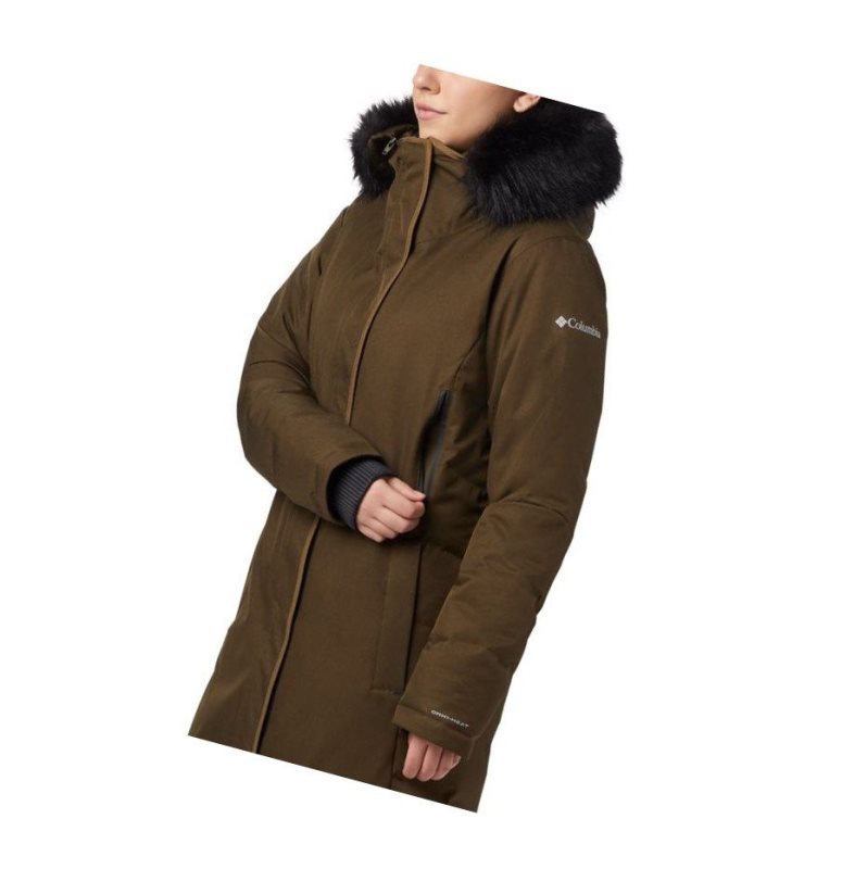 Dámské Bundy Columbia Hillsdale Parka Olivy Zelené | BPGZ-07435