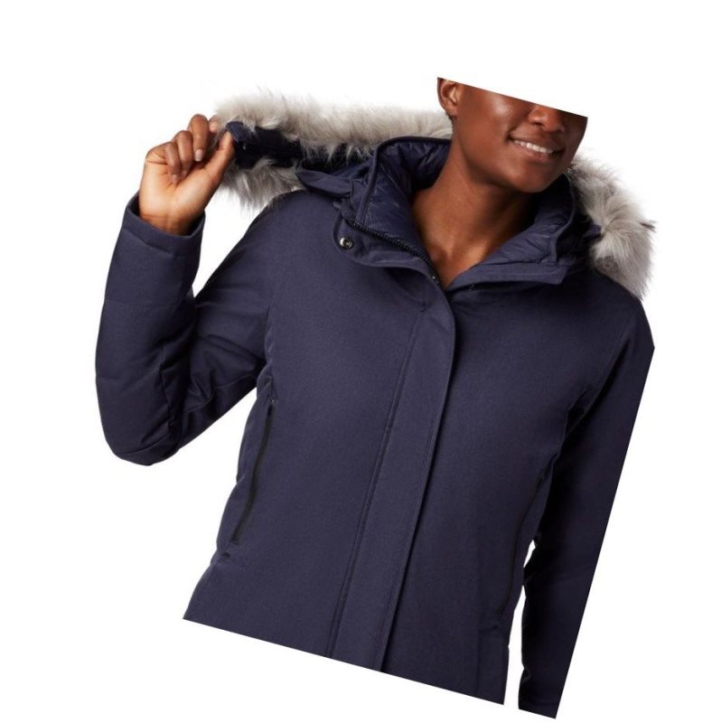 Dámské Bundy Columbia Hillsdale Parka Tmavě Blankyt | QLND-72163