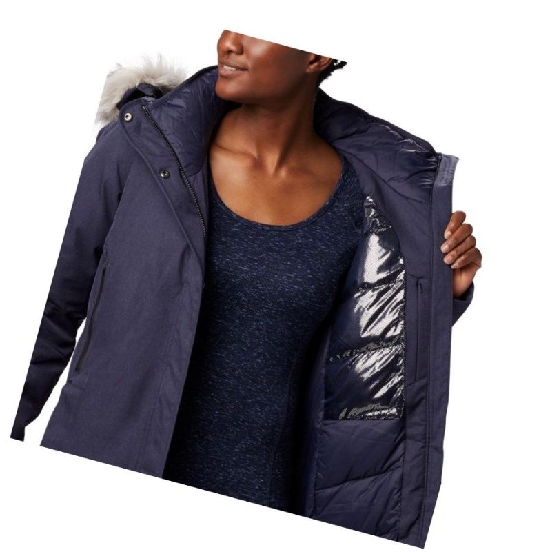 Dámské Bundy Columbia Hillsdale Parka Tmavě Blankyt | QLND-72163