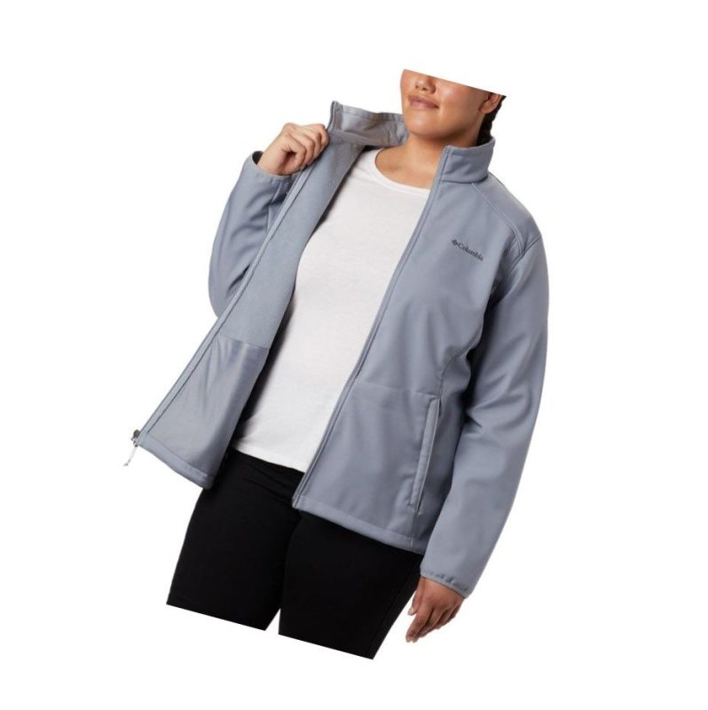 Dámské Bundy Columbia Kruser Ridge II Softshell Plus Size Šedé | UOIH-20381