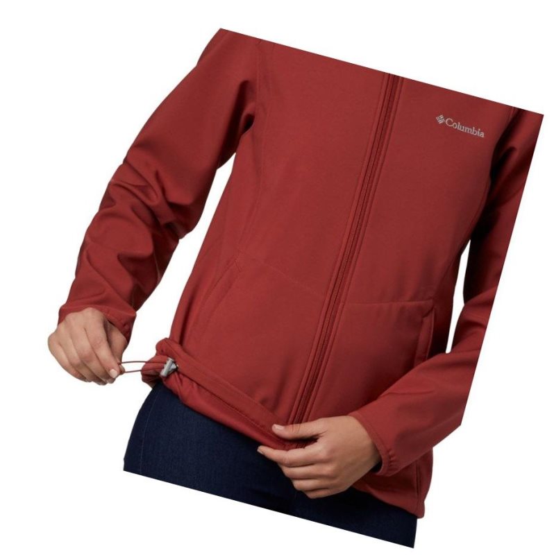 Dámské Bundy Columbia Kruser Ridge II Softshell Červené | QOBL-56234