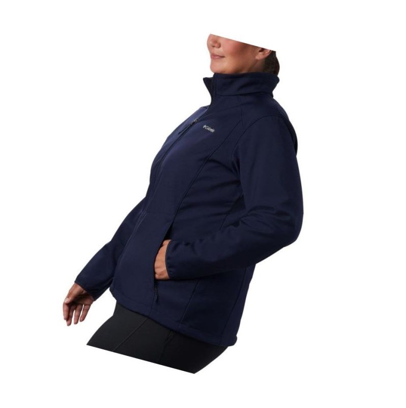 Dámské Bundy Columbia Kruser Ridge II Softshell Plus Size Tmavě Blankyt | JUYA-58370