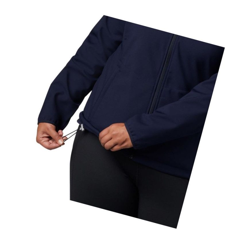 Dámské Bundy Columbia Kruser Ridge II Softshell Plus Size Tmavě Blankyt | JUYA-58370