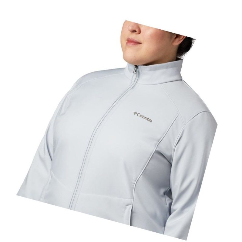 Dámské Bundy Columbia Kruser Ridge II Softshell Plus Size Šedé | DLOB-35467