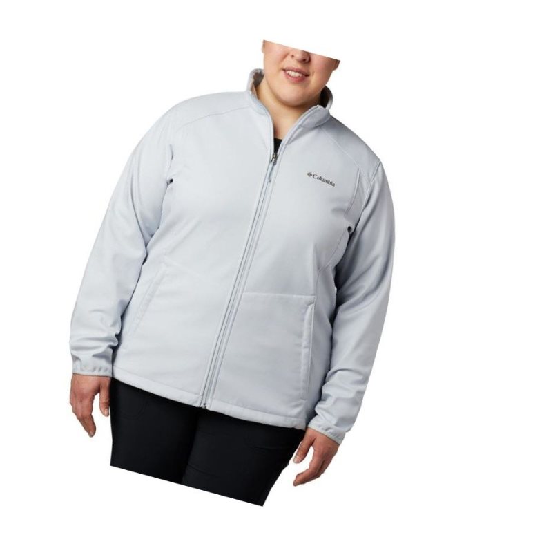 Dámské Bundy Columbia Kruser Ridge II Softshell Plus Size Šedé | DLOB-35467