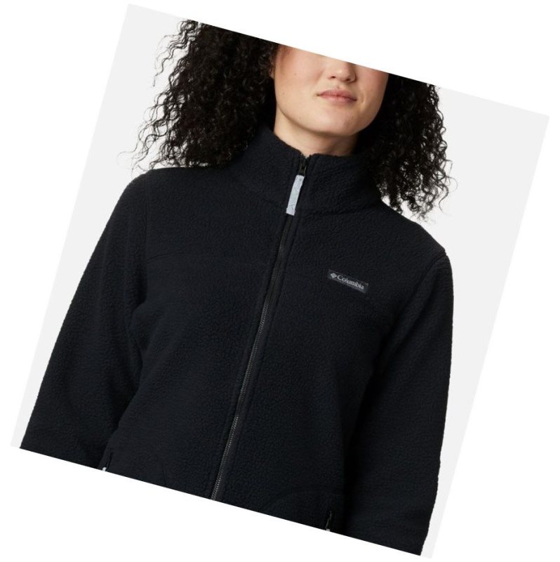 Dámské Bundy Columbia Northern Reach Full Zip Sherpa Fleece Černé | PBIZ-67142