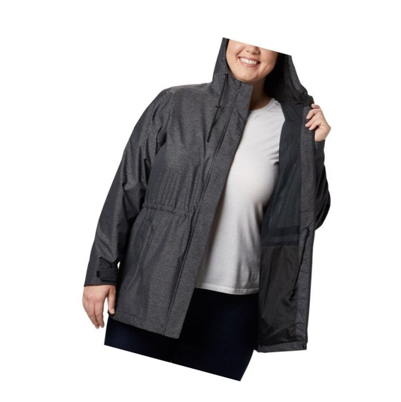 Dámské Bundy Columbia Norwalk Mountain Plus Size Černé | WEVY-12653