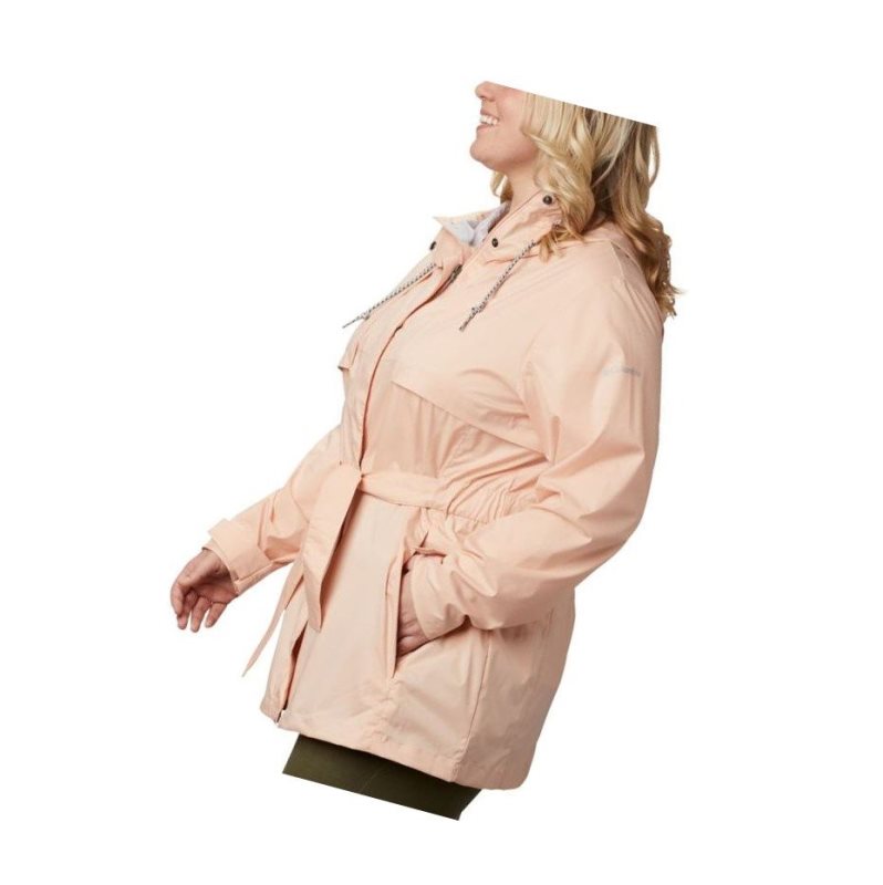 Dámské Bundy Columbia Pardon My Trench Rain Plus Size Růžové | QIYR-53096