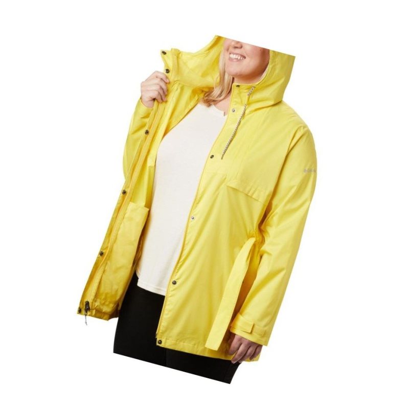 Dámské Bundy Columbia Pardon My Trench Rain Plus Size Žluté | QFWS-68527