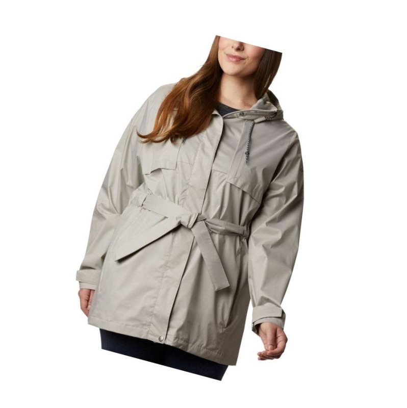 Dámské Bundy Columbia Pardon My Trench Rain Plus Size Šedé | IFTR-39781