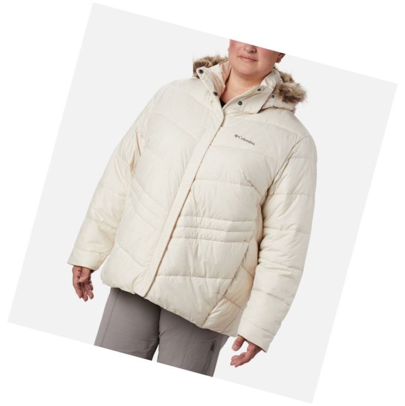 Dámské Bundy Columbia Peak to Park Insulated Plus Size Krém | TCGH-67952