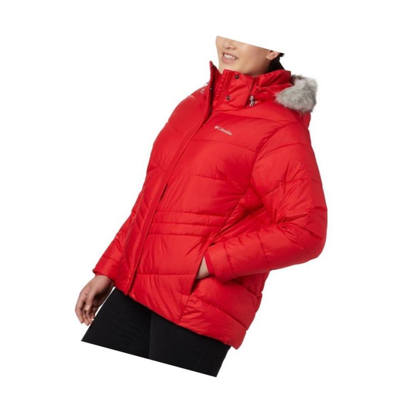 Dámské Bundy Columbia Peak to Park Insulated Plus Size Červené | OIYS-63507