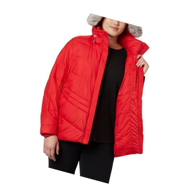 Dámské Bundy Columbia Peak to Park Insulated Plus Size Červené | OIYS-63507