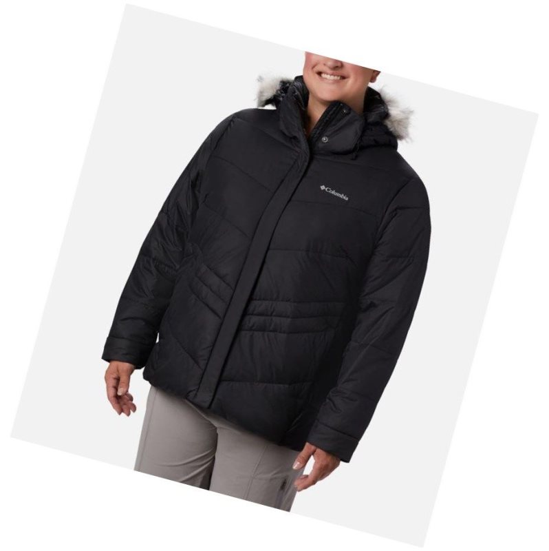 Dámské Bundy Columbia Peak to Park Insulated Plus Size Černé | NMZO-17804