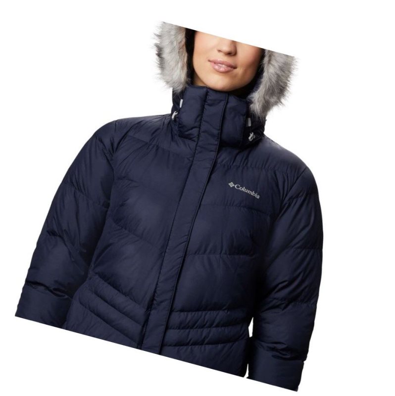 Dámské Bundy Columbia Peak to Park Mid Insulated Tmavě Blankyt | LYTW-82153