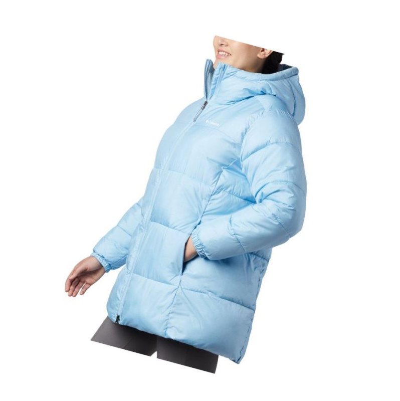 Dámské Bundy Columbia Puffect Mid Hooded Blankyt | JYDV-31065