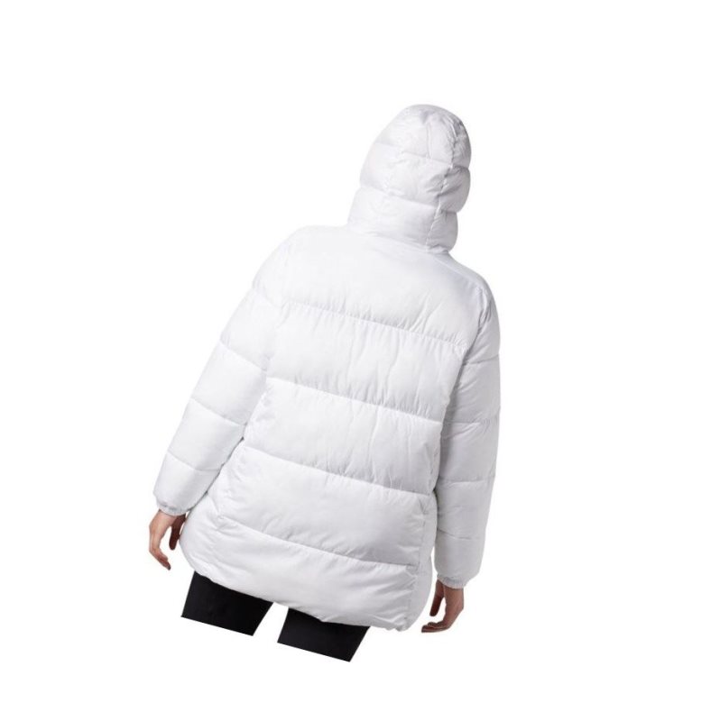 Dámské Bundy Columbia Puffect Mid Hooded Bílé | GKLA-79623