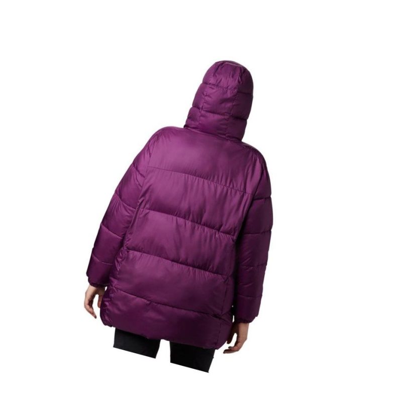 Dámské Bundy Columbia Puffect Mid Hooded Fialové | HAUN-72689