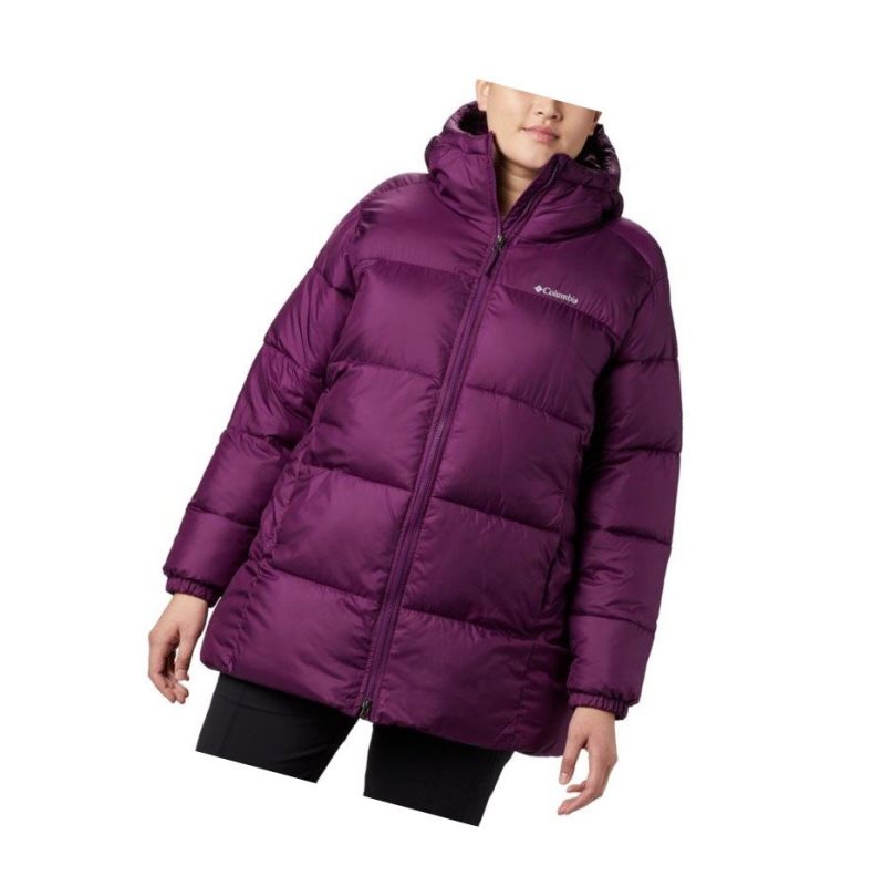 Dámské Bundy Columbia Puffect Mid Hooded Fialové | HAUN-72689